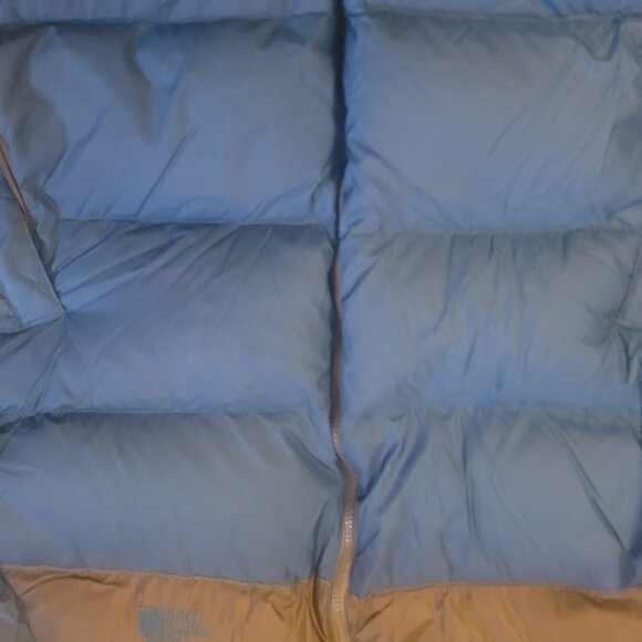 The North Face 700 STOW AWAY Puffer Blue/Grey Jacket Men's size XXL EUC - Picture 5 of 14